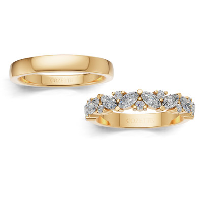 Verighete aur cu diamante naturale - V154 4