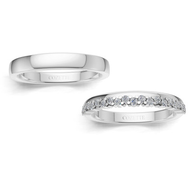 Verighete aur cu diamante naturale - V156 3