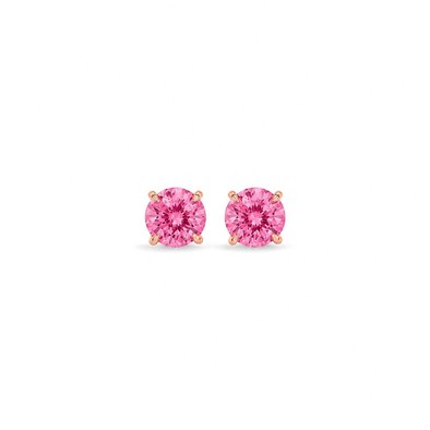 Cercei Aur Roz 14k, Turmalina Roz 2.00 Ct