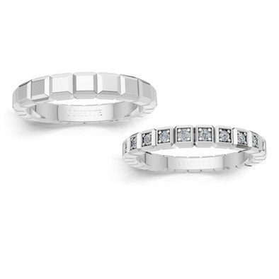 Verighete aur cu diamante naturale - V158 3