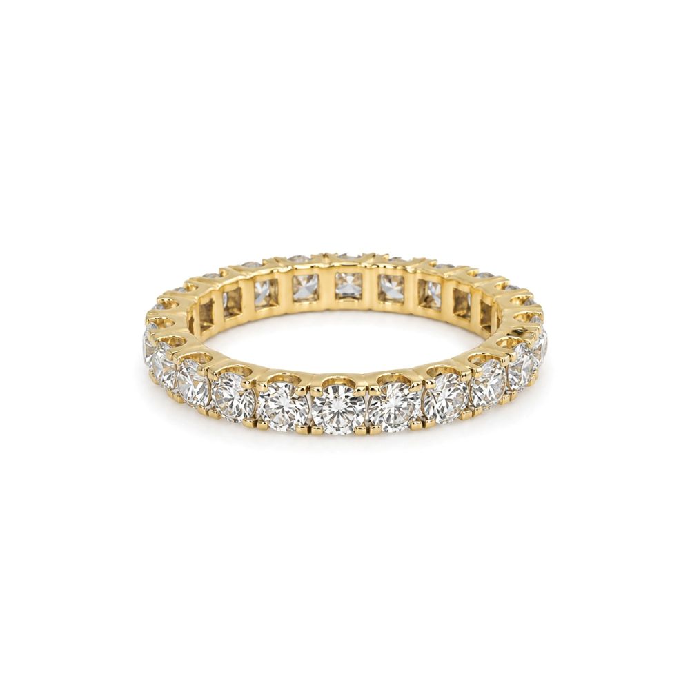Inel Eternity Aur Galben 18K, Diamante Naturale 2.20 Ct FG/VS