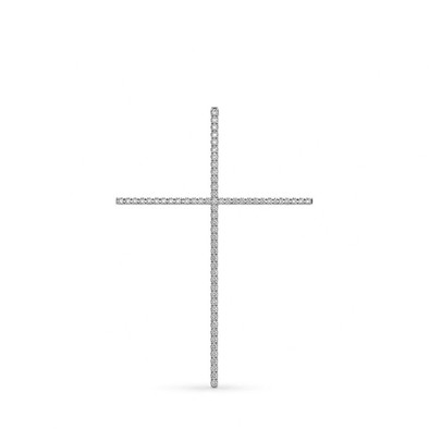 Pandantiv Aur Alb 14k, Diamante Naturale 0.24 Ct FG/VS-SI