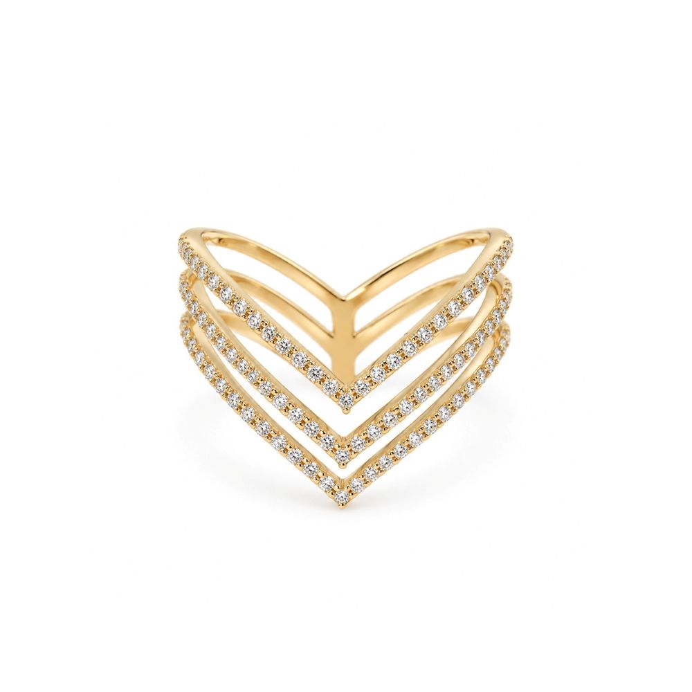 Inel Aur Galben 18k, Diamante Naturale 0.52 Ct FG/VS