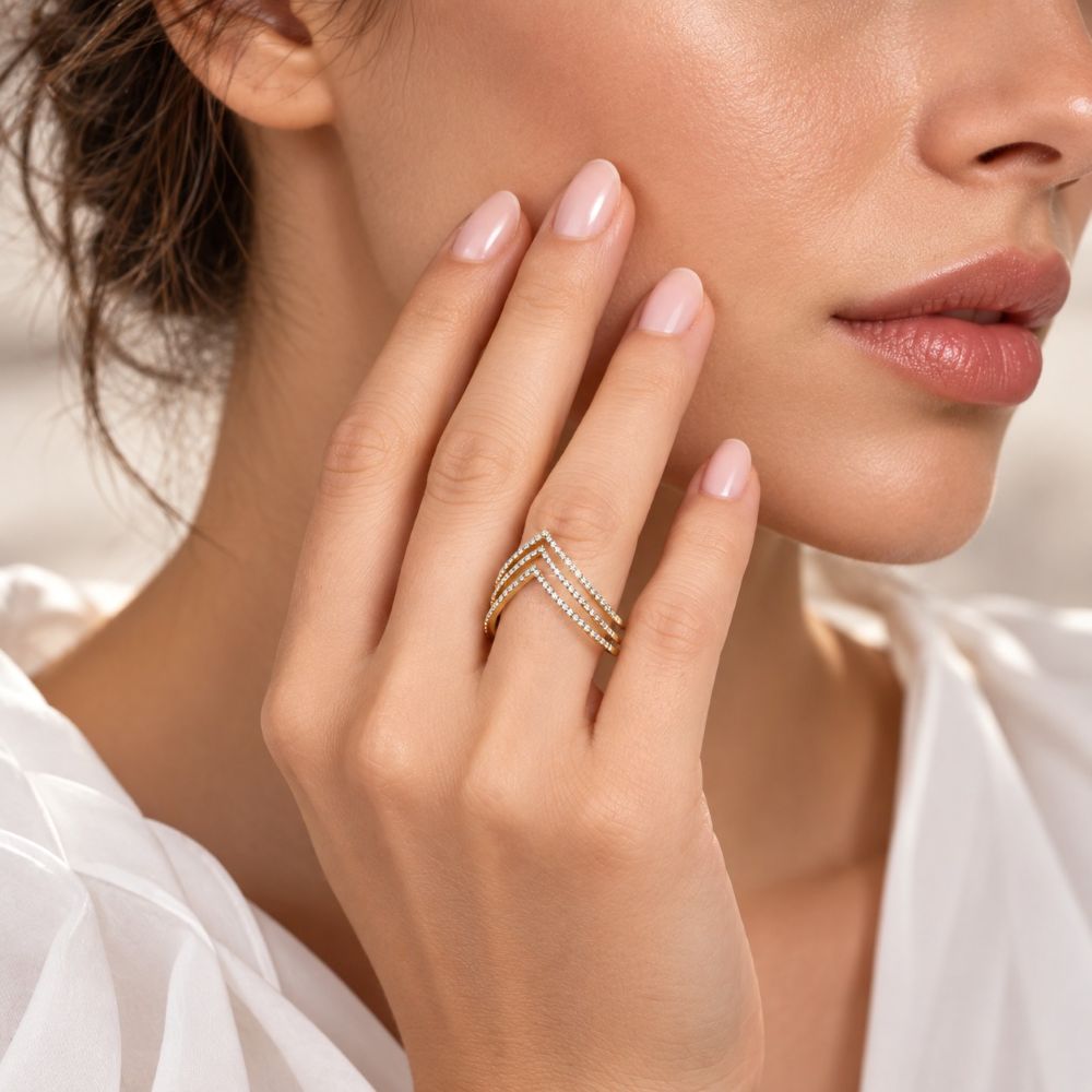 Inel Aur Galben 18k, Diamante Naturale 0.52 Ct FG/VS