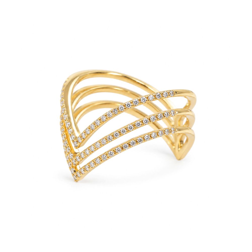 Inel Aur Galben 18k, Diamante Naturale 0.52 Ct FG/VS