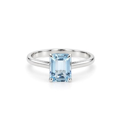 Inel Platina 950 , Aquamarin 1.30 Ct
