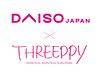 Daiso Japan x Threeppy logo