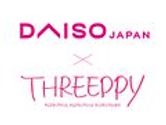 Daiso Japan x Threeppy logo