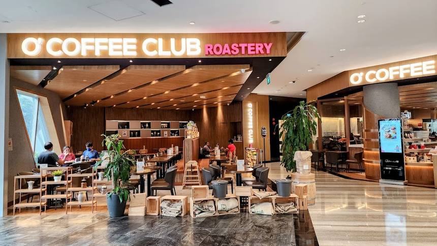 O'Coffee Club Roastery at Jewel Changi Airport