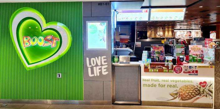 Boost Juice Bars at Raffles City