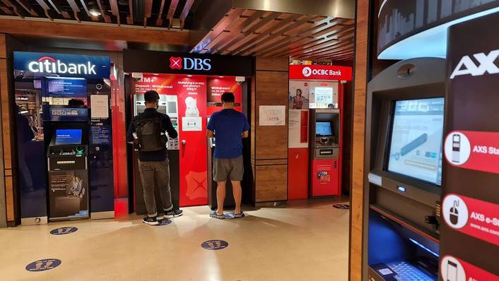 DBS ATM at Raffles City
