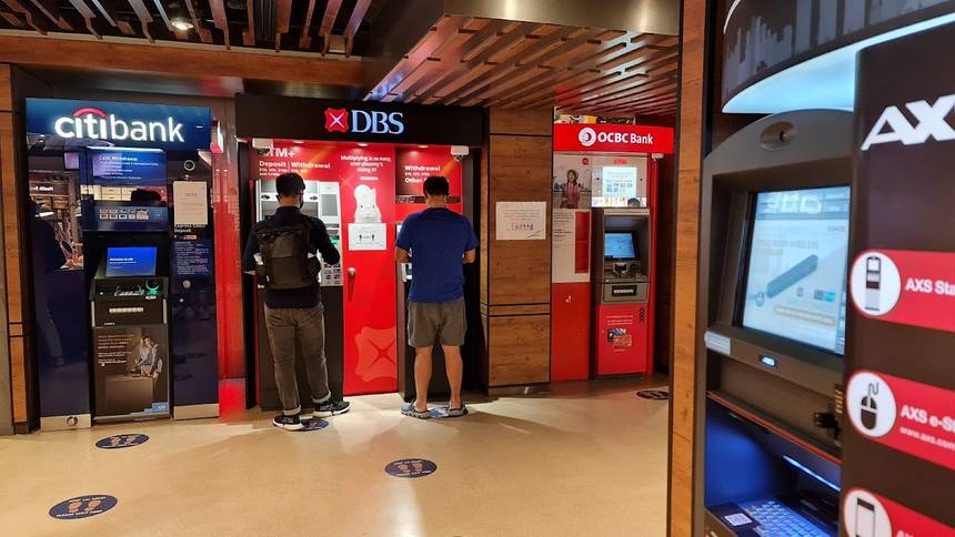 DBS ATM at Raffles City