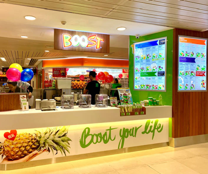 Boost Juice Bars at Junction 8