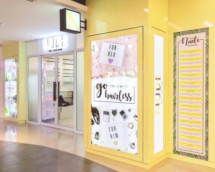 Nude Wax Parlour at Orchard Gateway store front