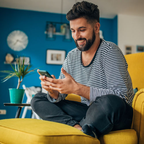 Person moved by video gift