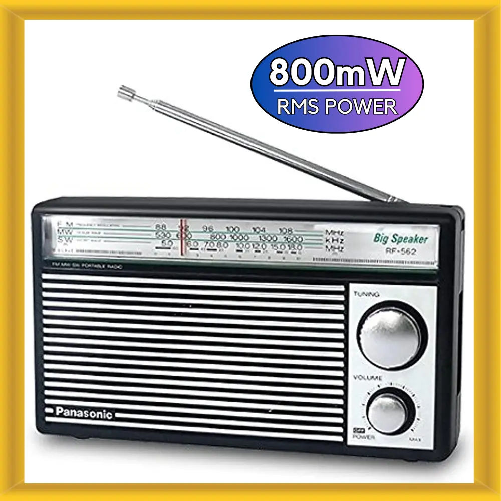 راديو باناسونيك RF-562DD محمول 3 نطاقات FM/MW/SW