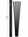 Varetas de Fibra Preta 38Cm