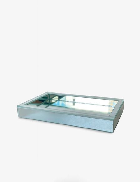 Bandeja de Vidro Luxury - Espelhada (14X22)