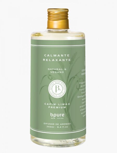 Difusor de Aromas Refil - Capim Limão Premium - 250ml