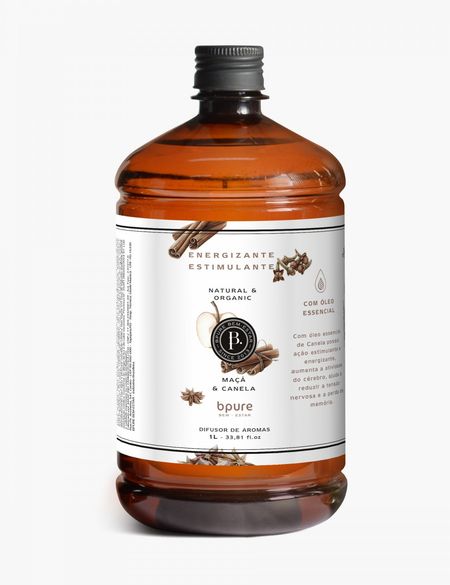 Difusor de Aromas Refil - Maçã e Canela - 1000ml