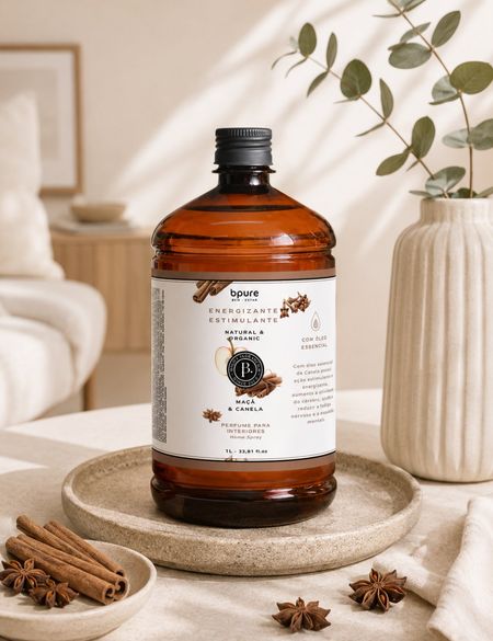 Perfume para Interiores Refil - Maçã e Canela - 1000ml