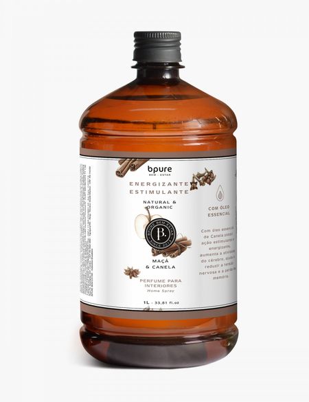 Perfume para Interiores Refil - Maçã e Canela - 1000ml