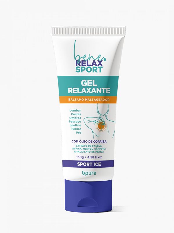 Bene Relax Sport - Gel Creme de Massagem para Alívio de Dores - 130g