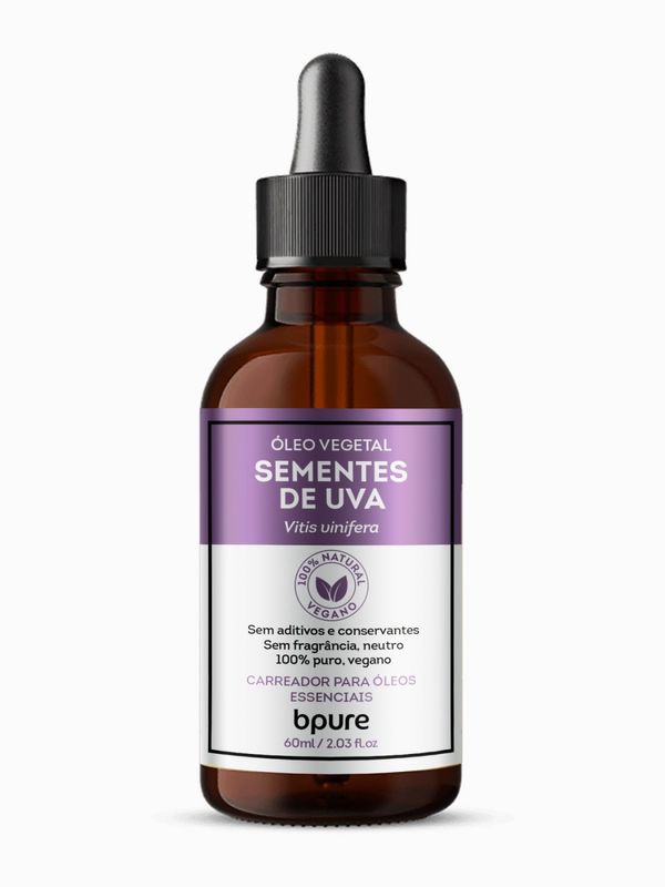 Óleo Vegetal Carreador - Semente de Uva - 60ml