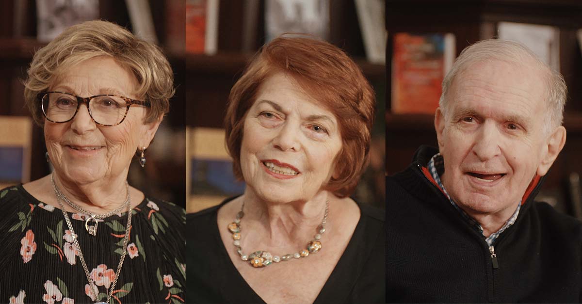 Three images of Atria Senior Living residents