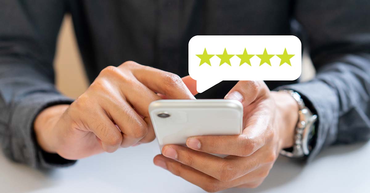 Image of someone on their phone