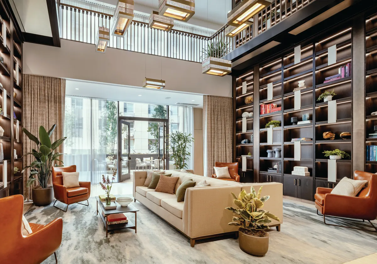 The library at Coterie San Francisco
