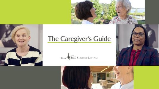The Caregiver's Guide by Atria Senior Living graphic.