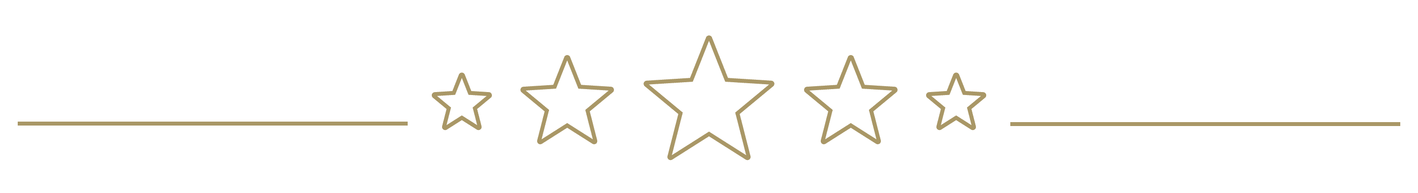 Dividing line with stars