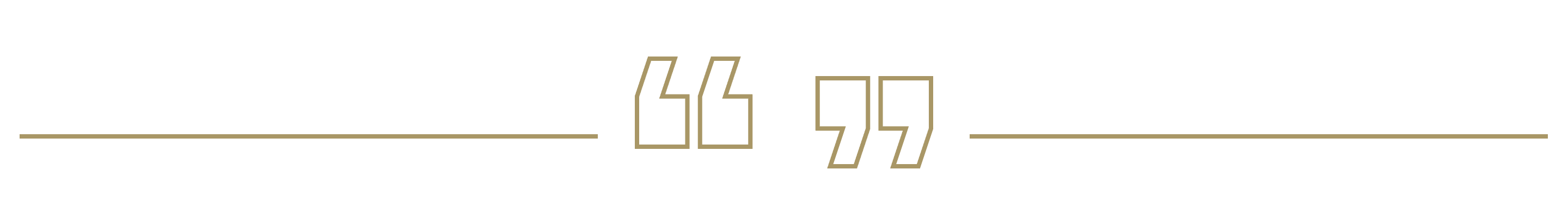 Dividing line with quote marks
