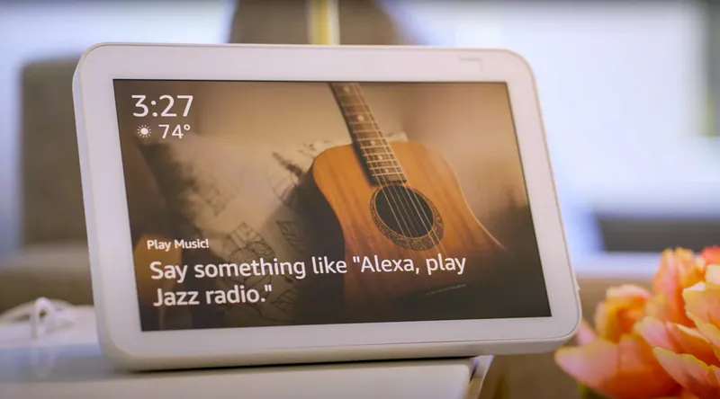 Amazon Alexa smart device in an Atria Senior Living apartment