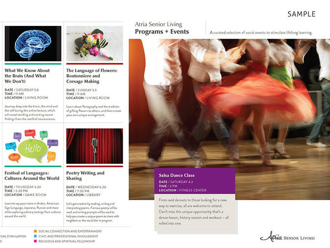 Sample events calendar