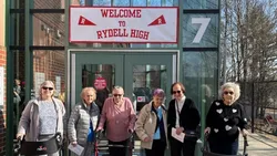 Residents enjoy a day out and visit Rydell High