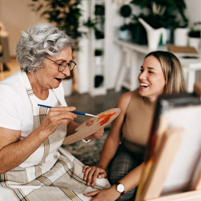 people painting