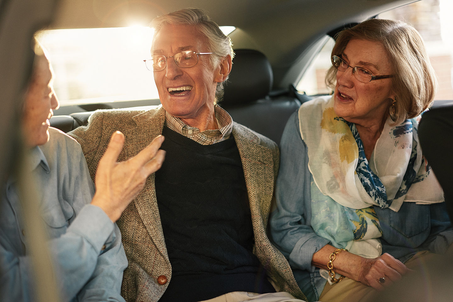 Three Atria Residents in the car