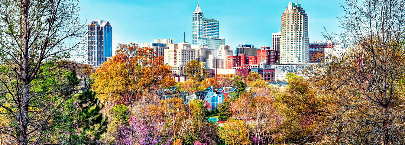 Skyline of Raleigh, NC