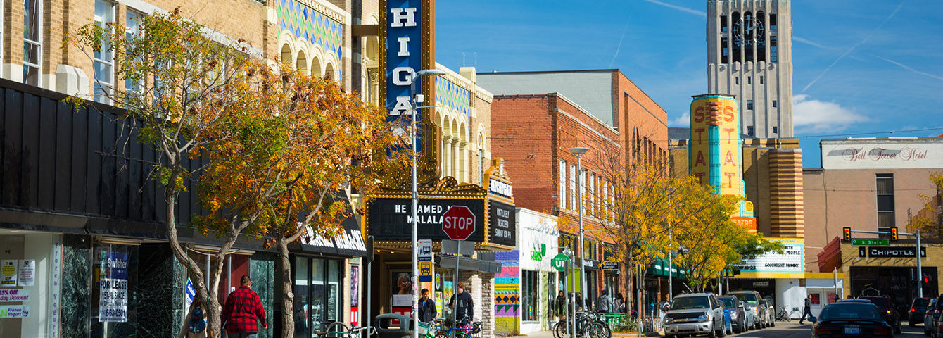 Liberty Street Scene in Ann Arbor