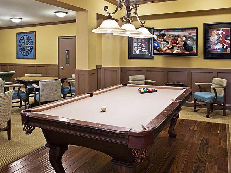 Atria Oakridge billiards room