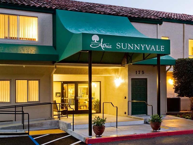 Atria Sunnyvale exterior entrance
