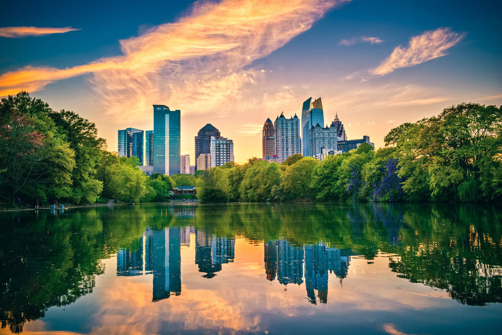 Atlanta Skyline at dusk, Georgia. USA.