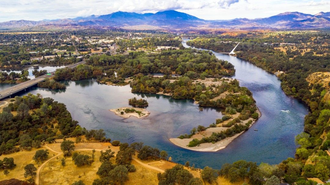 Sky view of redding california