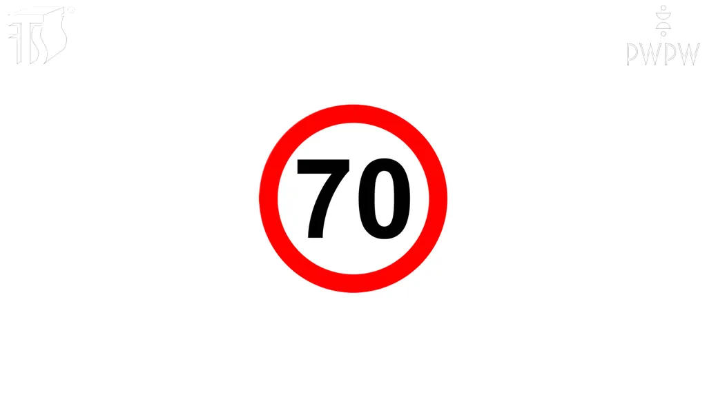 Jaka jest maksymalna dopuszczalna prędkość tramwaju na drodze oznaczonej tym znakiem na obszarze zabudowanym w godzinach od 5:00 do 23:00?