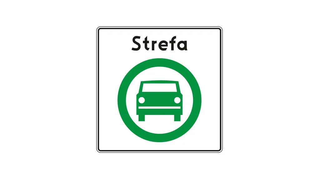 Czy ten znak oznacza wjazd do strefy czystego transportu?