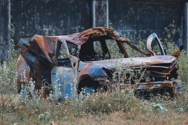 can you junk a car without tires