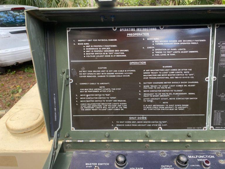Military Surplus Turbine Generator APU GPU Military vehicles for sale