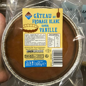 Gateau Au Fromage Blanc Saveur Vanille Leader Price